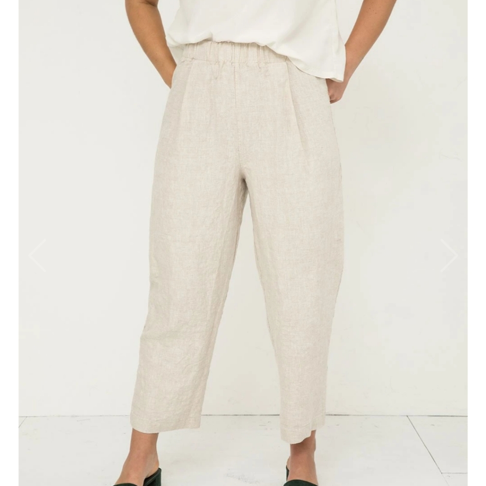 Elizabeth Suzann Linen Andy Pants in Flax